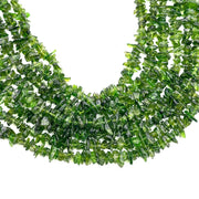 AAA Chrome Diopside Uncut Beads Strand, Chrome Diopside Chips Beads for Jewelry Making, 16