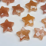 Load image into Gallery viewer, AAA Peach Moonstone Faceted Star Shape Briolettes, Natural Moonstone Carved Star Shape Gemstone Beads, Loose Star Shape Stones, 10 MM