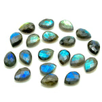 Load image into Gallery viewer, Flashy Labradorite Faceted Pear Shape Beads, Blue Fire AAA+ Quality Beads, 9X12 MM Briolette's Beads, Matched Pairs, Jewelry Making Beads