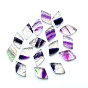 2,3,4,5 Pcs 100% Natural Fluoride diamond shape, backside intersections Gemstone, Carved Fluoride , gemstone for jewelry 16x10mm