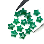 Load image into Gallery viewer, Natural Green Onyx Star Shape Briolettes, Carved Star Shape Beads, Green Onyx Faceted Star Charms, Wholesale Loose Beads for Jewelry, 12 MM