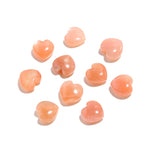 Load image into Gallery viewer, Natural Peach Moonstone Heart Shape Briolette's, AAA Moonstone Smooth Heart Shape Beads, Gemstone Carved Charm for Jewelry Making 12 MM