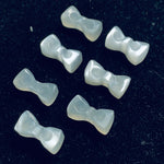 Load image into Gallery viewer, 2,3,4,5 Pcs Natural Grey Moonstone Hand Carved Bow Shape, Bow Shape Gemstone For Jewellery, Bow Shape Gemstone, 12X6 mm