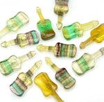 Load image into Gallery viewer, Rainbow Fluorite Guitar Shape Beads, Tiny Fluorite Guitar Shape Hand Carved Gemstone, 26 MM, Miniature Guitar Gemstone, Tiny Charms