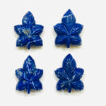 Load image into Gallery viewer, 1,2,3,4,5 pcs  100% Natural Lapis Lazuli Leaf Shape Carved Gemstone, Leaf Shape Carving, Carved Gemstone For Jewellery 22X17 mm
