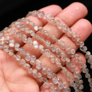 AAA Grey Moonstone Heart Shape Briolettes, Natural Moonstone Heart Shape Beads, 6