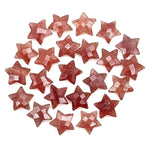 Load image into Gallery viewer, Natural Pink Strawberry Star Shape Briolettes, Strawberry Quartz Star Beads, Hand Carved Star for DIY Crafts, Shiny Star for Jewelry, 15 MM