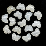 Load image into Gallery viewer, Natural White Moonstone Butterfly Shape Beads, White Moonstone Carved Briolettes, 13 MM, Loose Butterfly Charms, Moonstone Gemstone Beads