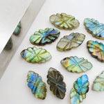 Load image into Gallery viewer, 100% Natural Labradorite Fancy Shape Gemstone, Carved Fancy Gemstone, Loose Gemstone, Fancy Shape Gemstone, Carved Gemstone, 16X8.5 mm