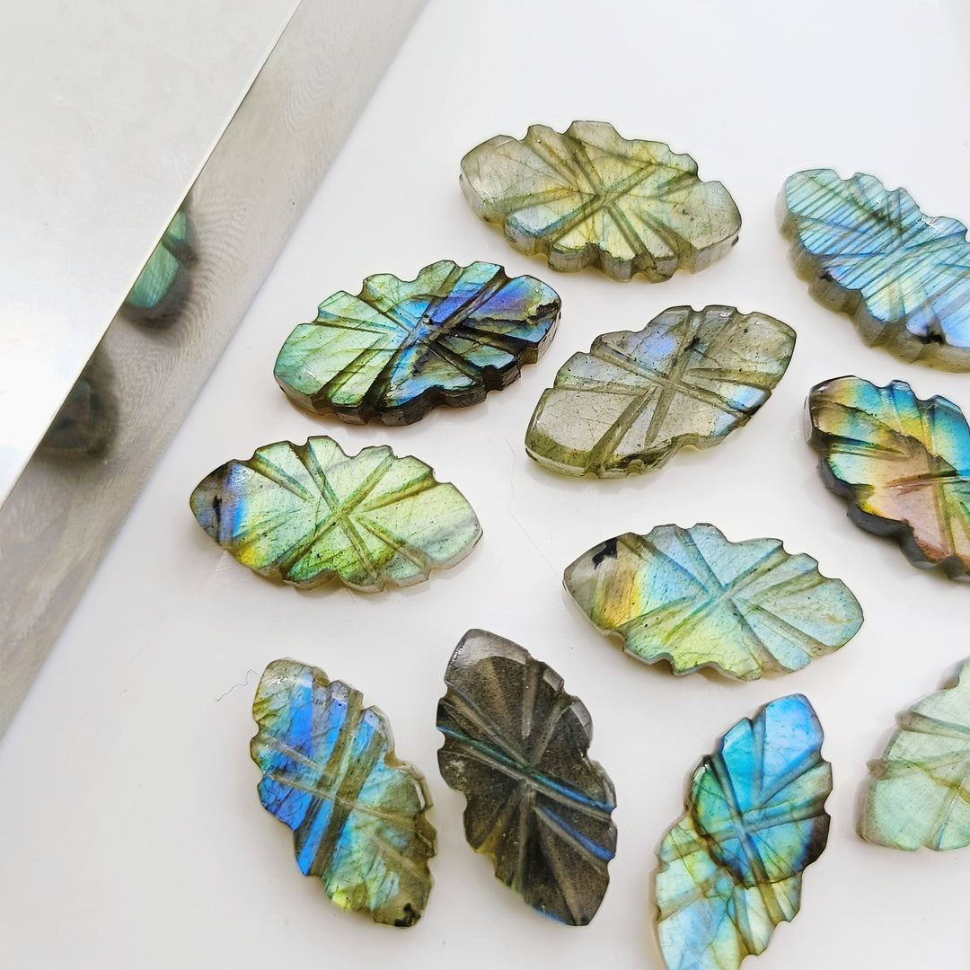100% Natural Labradorite Fancy Shape Gemstone, Carved Fancy Gemstone, Loose Gemstone, Fancy Shape Gemstone, Carved Gemstone, 16X8.5 mm