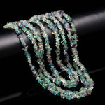 Load image into Gallery viewer, Natural Fluorite Uncut Beads Strand, Multi Fluorite Chips Beads for Jewelry Making, 16" Inch Uncut Chip Beads, Freeform Uncuts