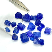 5 pcs set Natural Rough tanzanite Gemstones, tanzanite Raw Crystal, tanzanite Rough Loose Gemstone, Healing Crystal for Jewelry 6x8-10x9 mm