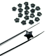 Gorgeous Black Onyx Star Shape Briolette's, Natural Black Onyx Faceted Carved Star Shape Beads, Loose Star Gemstone, Star Carvings 10 MM