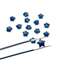 Load image into Gallery viewer, AAA Black Sunstone Faceted Stars Shape Beads, Hand Carved Sunstone Briolette's, 8 MM Black Sunstone Star Loose Beads For Jewelry Making