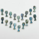 Load image into Gallery viewer, 1,2,3,4,5 pcs Natural Labradorite Wine Glass Shape Carved Gemstone, New Designer Flashy Briolettes, Blue Fire Labradorite Carving 8X20 MM