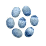 Load image into Gallery viewer, AAA Blue Opal Carved Oval Shape Beads, Hand Carved Gemstone Beads, Loose Carving Cabochons, 12X16 MM Blue Opal Floral Oval Charms