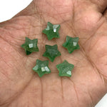 Load image into Gallery viewer, Green Strawberry Quartz Star Shape Briolettes, AAA Strawberry Faceted Star Charms, Wholesale Loose Beads for Jewelry, 12 MM, Hand Carved