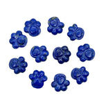 Load image into Gallery viewer, Natural Lapis Lazuli Hand Carved Dog Paw, AAA+ Quality Gemstone Flat Back Paw Carving, 13 MM Paw Charm, Dog/Cat Cute Paws for Jewelry