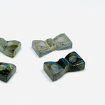 Load image into Gallery viewer, 2,3,4,5 Pcs Natural Labradorite Hand Carved Bow Shape, Bow Shape Gemstone For Jewlery, Bow Shape Gemstone, 12X6 mm