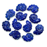Load image into Gallery viewer, Natural Lapis Lazuli Carved Shell Beads, Hand Carved Snail Shell Shape Gemstone, Seashell Charm, 16 MM Seashell Beads For Jewelry Making