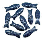 Load image into Gallery viewer, AAA Black Sunstone Handmade Fish Carving, Sunstone Fish Shape Carved Gemstone Briolette's, Jewelry Making Beads, 25 MM Loose Gemstone Fishes