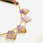 Load image into Gallery viewer, 1,2,3,4,5 pcs 100% Natural Ametrine Fancy Shape Carved Gemstone, Fancy Shape Carving, Carved Gemstone For Jewellery 12.3 mm