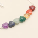 Load image into Gallery viewer, 7 Chakra Healing Bracelet, Natural Powerful Gemstone Handmade Bracelet, Heart Gemstone Jewelry, 8 MM Beads, Protection, Grounding, Balance