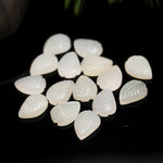 Load image into Gallery viewer, White Moonstone Leaf Shape Carving Beads, Natural White Moonstone Hand Carved Leaf Shape Beads, 17 MM Loose Leaf Charms for Jewelry Making