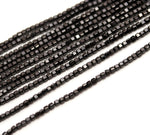 Load image into Gallery viewer, Genuine Black Spinel Box Shape Beads, AAA Black Spinel Gemstone Beads, 12 Inches Cube Shape Faceted Loose Beads for Jewelry Making, 3 MM