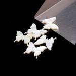 Load image into Gallery viewer, Hand Carved Mother of Pearl Butterfly Beads, 18mm Jewelry Charms