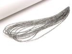 Load image into Gallery viewer, Grey Herkimer Diamond Quartz Beads: Raw Uncut Nuggets, 2-3mm