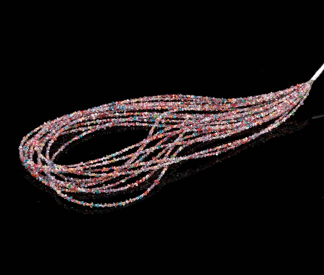 Multi Color Herkimer Diamond Beads, diamond Uncut Beads, 1-2 MM Tiny Raw Diamond Beads, Herkimer Diamond Nuggets Beads, Diamond Rough Beads
