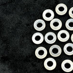 Load image into Gallery viewer, Natural White Moonstone Donut Shape Gemstones, Moonstone Donut Carving, Healing Gemstone Beads, 12 mm Moonstone Smooth Donut Beads