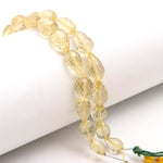 Load image into Gallery viewer, Natural Lemon Quartz Drop Shape Briolettes Beads, Faceted Drop Beads, Football Cutting Teardrop Beads for Jewelry Making, 11-13 MM