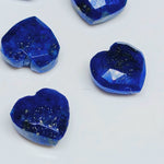 Load image into Gallery viewer, 2,3,4,5 Pcs Genuine Lapis Lazuli Heart Shape Gemstone Beads, Hand Carved Heart Shape Briolette's, Wholesale Beads, Loose Gemstone Beads 8 mm