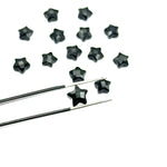 Load image into Gallery viewer, AAA Black Onyx Star Shape Briolette's, Natural Black Onyx Faceted Carved Star Shape Beads, Loose Star Gemstone, Star Carvings 8 MM