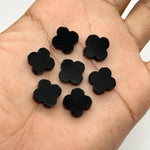 Load image into Gallery viewer, Natural Black Onyx Clover Shape Beads, Four Leaf Clover Shape Gemstone, Loose Wholesale Beads for Jewelry Making, Loose Beads, 12 MM