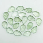 Load image into Gallery viewer, AAA Green Amethyst Leaf Shape Briolettes, Amethyst Hand Carved Leaf Shape Gemstone Beads, Green Leaf Beads, 14 MM Loose Leaf Charms