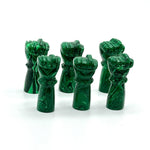 Load image into Gallery viewer, AAA Malachite Hand Shape Carving, Green Malachite Punch Shape Stone, 27 MM Loose Hand Fist Charm For Jewelry Making, Hamsa Charms Beads