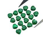 Load image into Gallery viewer, Hand Carved Malachite Heart Beads: AAA Quality, 10mm