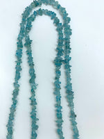 Load image into Gallery viewer, 100% Natural Sky Apetite Chip Beads 16 Inch Strand, Natural Sky Apetite Gemstone, Natural Sky Blue Crystal Beads Strand, 6-8 mm (Approx)