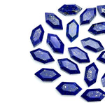 Load image into Gallery viewer, Lapis Lazuli Hexagon Shape Gemstone Beads, New Fancy Shape Charms For Jewelry, 7X14 Geometrical Gemstone Beads, Wholesale Carving Beads