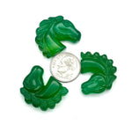 Load image into Gallery viewer, Hand Carved Green Onyx Horse Gemstone: Animal Carving (21 MM)