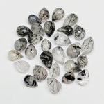 Load image into Gallery viewer, Natural Black Rutile Gemstone Drops: AAA Quality Jewelry Making (3X5-7X4.5mm)