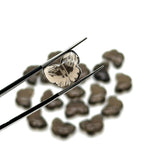 Load image into Gallery viewer, Natural Smokey Quartz Butterfly Shape Beads, Smokey Quartz Hand Carved Butterfly Briolettes, Gemstone Carvings, 13 MM Mini Butterfly Charm