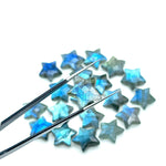 Load image into Gallery viewer, High Flashy Labradorite Star Shape Briolettes, Natural Labradorite Star Gemstone for Jewelry Making, Faceted Labradorite Star Charms, 15 MM