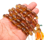 Load image into Gallery viewer, Amazing Bear Quartz Oval Shape Briolettes Beads, Natural Honey Quartz Oval Beads, Football Cutting Oval Beads for Jewelry Making, 11-16 MM
