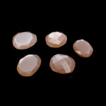 Load image into Gallery viewer, 2 pcs A-one Quality Peach Moonstone freeform Rosecut, CutStone rosecut, gemstone for jewelry, jewelry making rosecut 8X10 11X14 mm