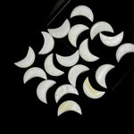 Load image into Gallery viewer, Natural Mother Of Pearl Hand Carved Moon Shape Beads, Pearl Smooth Moon Shape Gemstone Briolettes For Jewelry Making, Moon Charms 12 MM