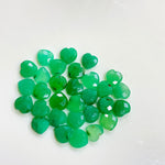 Load image into Gallery viewer, 2,5,6,7,8,9,10 pcs Natural Chrysoprase Faceted  Carved Heart Shape Briolettes, Carved Heart Shape Gemstone For Jewellery, Heart Shape 10mm